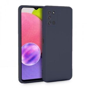 Samsung Galaxy A03s Θήκη Σιλικόνης Μπλε Soft Touch Silicone Rubber Soft Case Blue