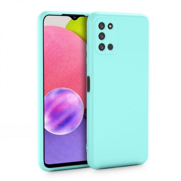 Samsung Galaxy A03s Θήκη Σιλικόνης Βεραμάν Soft Touch Silicone Rubber Soft Case Mint