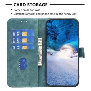 Xiaomi Poco C65 / Xiaomi Redmi 13C Θήκη Βιβλίο Πράσινο Plaid Embossed Phone Case Green