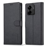 Xiaomi Poco C65 / Xiaomi Redmi 13C Θήκη Βιβλίο Μαύρο LC.IMEEKE Calf Texture Phone Case Black