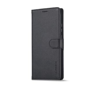 Xiaomi Poco C65 / Xiaomi Redmi 13C Θήκη Βιβλίο Μαύρο LC.IMEEKE Calf Texture Phone Case Black