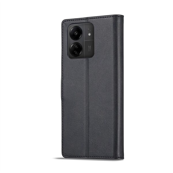 Xiaomi Poco C65 / Xiaomi Redmi 13C Θήκη Βιβλίο Μαύρο LC.IMEEKE Calf Texture Phone Case Black