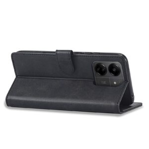 Xiaomi Poco C65 / Xiaomi Redmi 13C Θήκη Βιβλίο Μαύρο LC.IMEEKE Calf Texture Phone Case Black