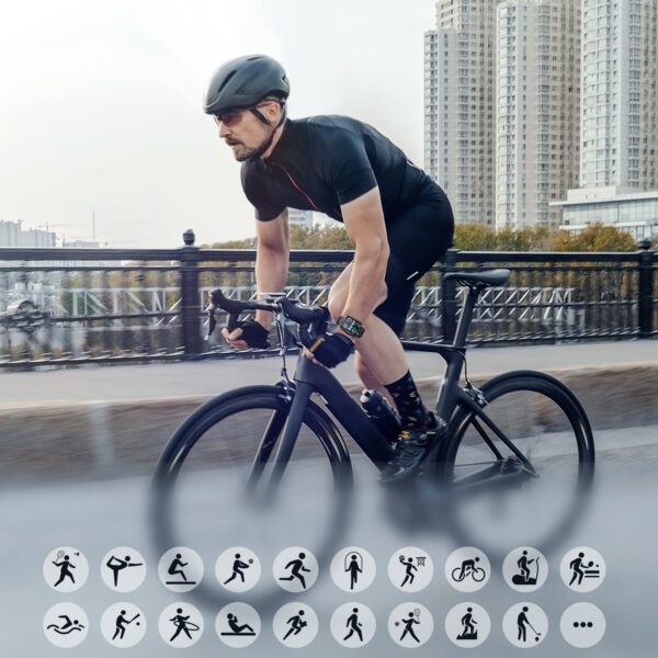 Joyroom JR-FT5 Smartwatch με Παλμογράφο (Μαύρο)