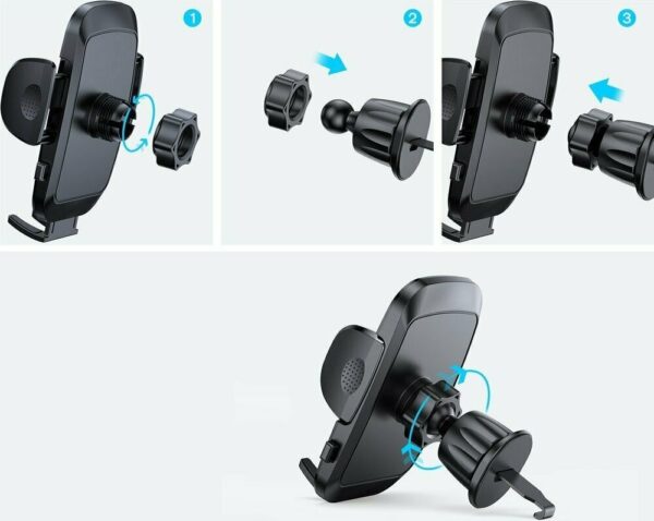 Joyroom Βάση Στήριξης Αεραγωγού Κινητού Αυτοκινήτου με Ρυθμιζόμενο Βραχίονα