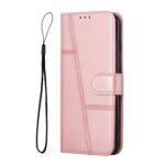 Xiaomi Poco C65 / Xiaomi Redmi 13C 4G Θήκη Βιβλίο Ροζ Stitching Calf Texture Buckle Phone Case Pink