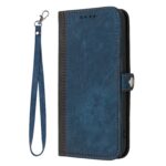 Xiaomi Poco C65 / Xiaomi Redmi 13C 4G Θήκη Βιβλίο Μπλε Side Buckle Double Fold Hand Strap Phone Case Royal Blue