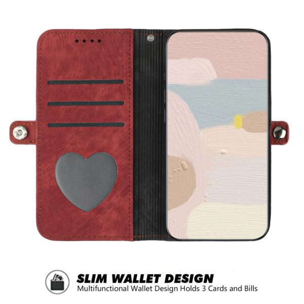 Xiaomi Poco C65 / Xiaomi Redmi 13C 4G Θήκη Βιβλίο Κόκκινο Side Buckle Double Fold Hand Strap Phone Case Red