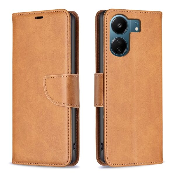 Xiaomi Poco C65 / Xiaomi Redmi 13C 4G Βιβλίο Καφέ Ανοιχτό Retro Lambskin Texture Pure Color Horizontal Flip Case Light Brown Xiaomi Poco C65 / Xiaomi Redmi 13C 4G Βιβλίο Καφέ Ανοιχτό Retro Lambskin Texture Pure Color Horizontal Flip Case Light Brown