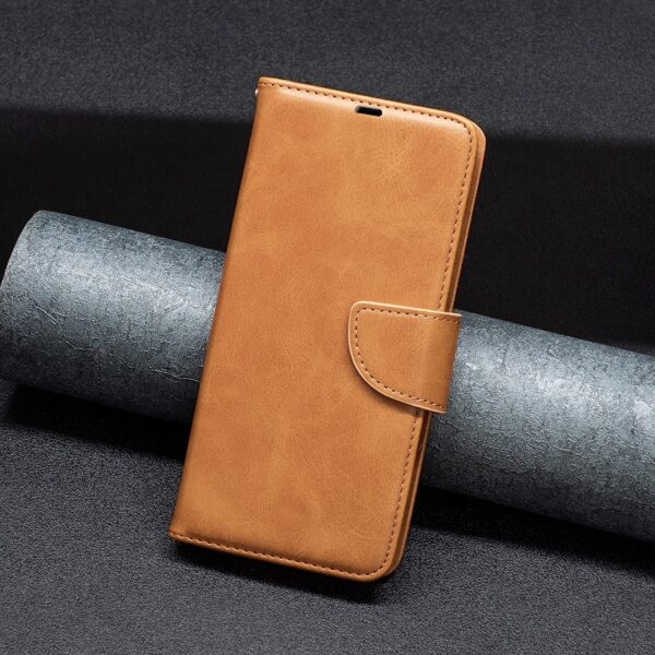 Xiaomi Poco C65 / Xiaomi Redmi 13C 4G Βιβλίο Καφέ Ανοιχτό Retro Lambskin Texture Pure Color Horizontal Flip Case Light Brown