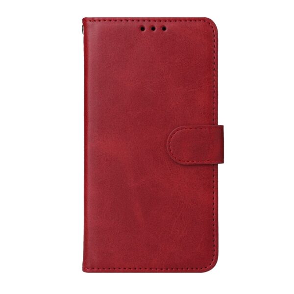 Xiaomi Redmi 12C Θήκη Βιβλίο Κόκκινο Classic Calf Texture Flip Phone Case Red