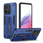Xiaomi Redmi 12C Θήκη Μπλε Με Σταντ Variety Brave Armor Finger Loop Holder Phone Case Blue