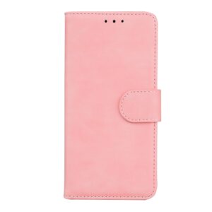 Xiaomi Redmi 12C Θήκη Βιβλίο Ροζ Skin Feel Pure Color Flip Phone Case Pink