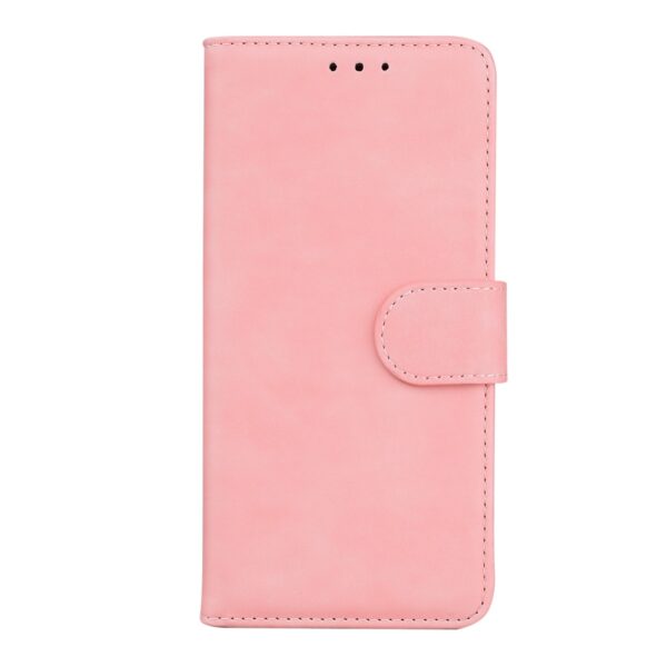 Xiaomi Redmi 12C Θήκη Βιβλίο Ροζ Skin Feel Pure Color Flip Phone Case Pink