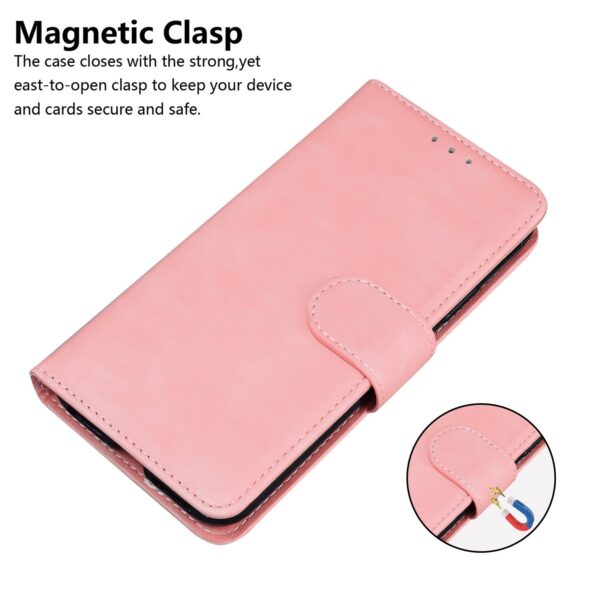 Xiaomi Redmi 12C Θήκη Βιβλίο Ροζ Skin Feel Pure Color Flip Phone Case Pink