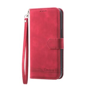 Xiaomi Redmi 12C Θήκη Βιβλίο Κόκκινο Dierfeng Dream Line TPU + PU Phone Case Red