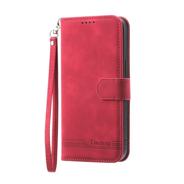 Xiaomi Redmi 12C Θήκη Βιβλίο Κόκκινο Dierfeng Dream Line TPU + PU Phone Case Red