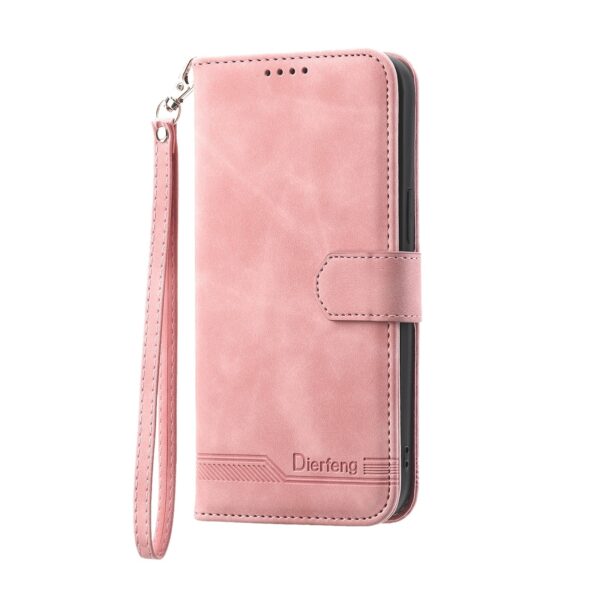 Xiaomi Redmi 12C Θήκη Βιβλίο Ροζ Dierfeng Dream Line TPU + PU Phone Case Pink