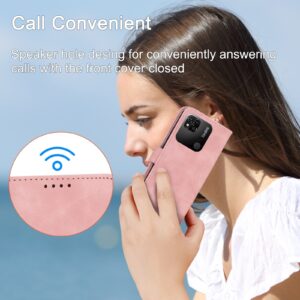 Xiaomi Redmi 12C Θήκη Βιβλίο Ροζ Dierfeng Dream Line TPU + PU Phone Case Pink