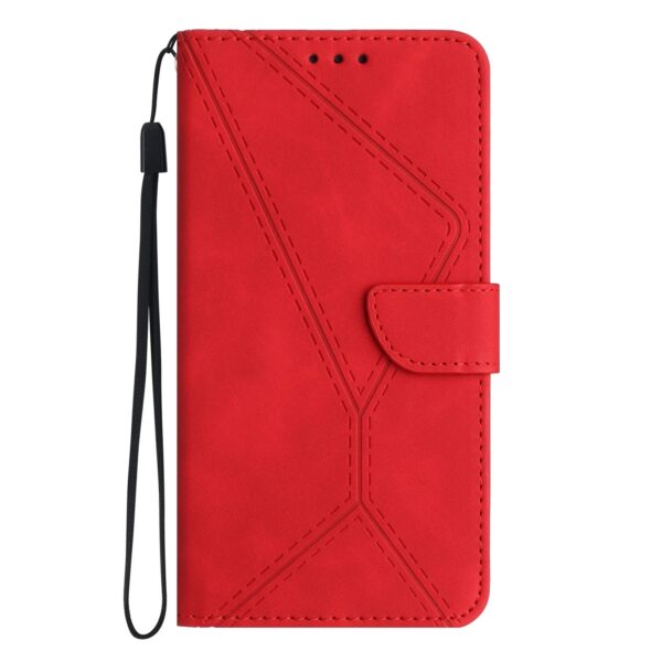 Xiaomi 13 Lite 5G Θήκη Βιβλίο Κόκκινο Stitching Embossed Phone Case Red