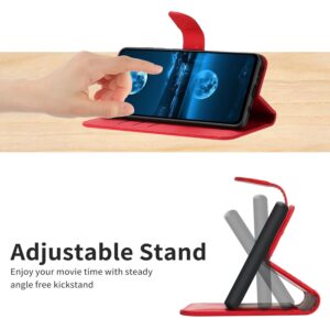 Xiaomi 13 Lite 5G Θήκη Βιβλίο Κόκκινο Stitching Embossed Phone Case Red