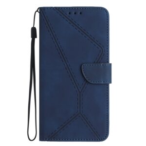 Xiaomi 13 Lite 5G Θήκη Βιβλίο Μπλε Stitching Embossed Phone Case Blue