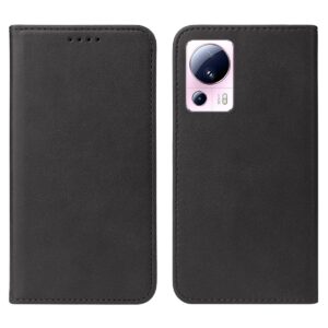 Xiaomi 13 Lite 5G Θήκη Βιβλίο Μαύρο Magnetic Closure Phone Case Black