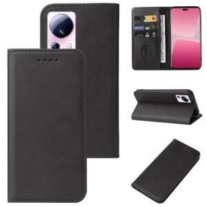 Xiaomi 13 Lite 5G Θήκη Βιβλίο Μαύρο Magnetic Closure Phone Case Black