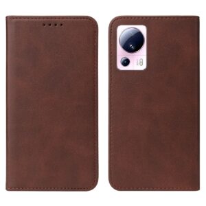 Xiaomi 13 Lite 5G Θήκη Βιβλίο Καφέ Magnetic Closure Phone Case Brown