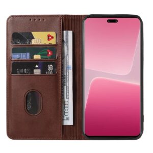Xiaomi 13 Lite 5G Θήκη Βιβλίο Καφέ Magnetic Closure Phone Case Brown