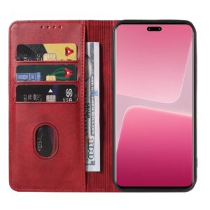 Xiaomi 13 Lite 5G Θήκη Βιβλίο Κόκκινο Magnetic Closure Phone Case Red