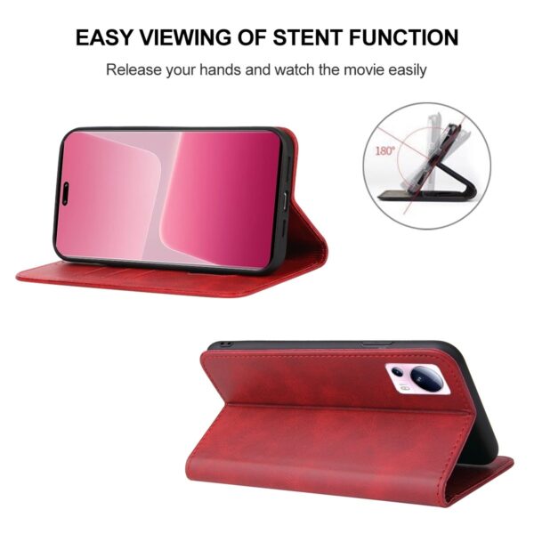 Xiaomi 13 Lite 5G Θήκη Βιβλίο Κόκκινο Magnetic Closure Phone Case Red