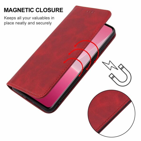 Xiaomi 13 Lite 5G Θήκη Βιβλίο Κόκκινο Magnetic Closure Phone Case Red