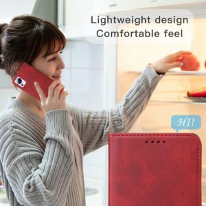 Xiaomi 13 Lite 5G Θήκη Βιβλίο Κόκκινο Magnetic Closure Phone Case Red