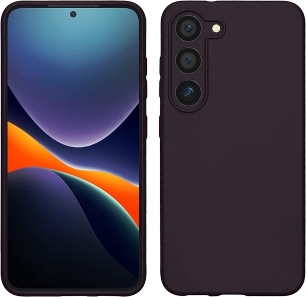 Samsung Galaxy S23 Plus 5G Θήκη Σιλικόνης Μαύρη Soft Touch Silicone Rubber Soft Case Black