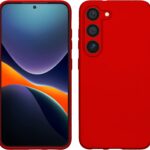 Samsung Galaxy S23 Plus 5G Θήκη Σιλικόνης Κόκκινη Soft Touch Silicone Rubber Soft Case Red