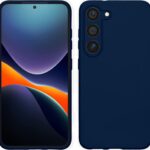Samsung Galaxy S23 Plus 5G Θήκη Σιλικόνης Μπλε Soft Touch Silicone Rubber Soft Case Navy