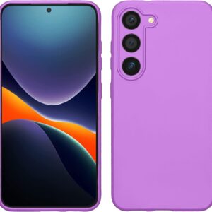Samsung Galaxy S23 Plus 5G Θήκη Σιλικόνης Μωβ Soft Touch Silicone Rubber Soft Case Purple