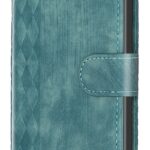 Tel1 Xiaomi Poco C65 / Xiaomi Redmi 13C 4G / 5G Plaid Embossed Θήκη Βιβλίο - Green
