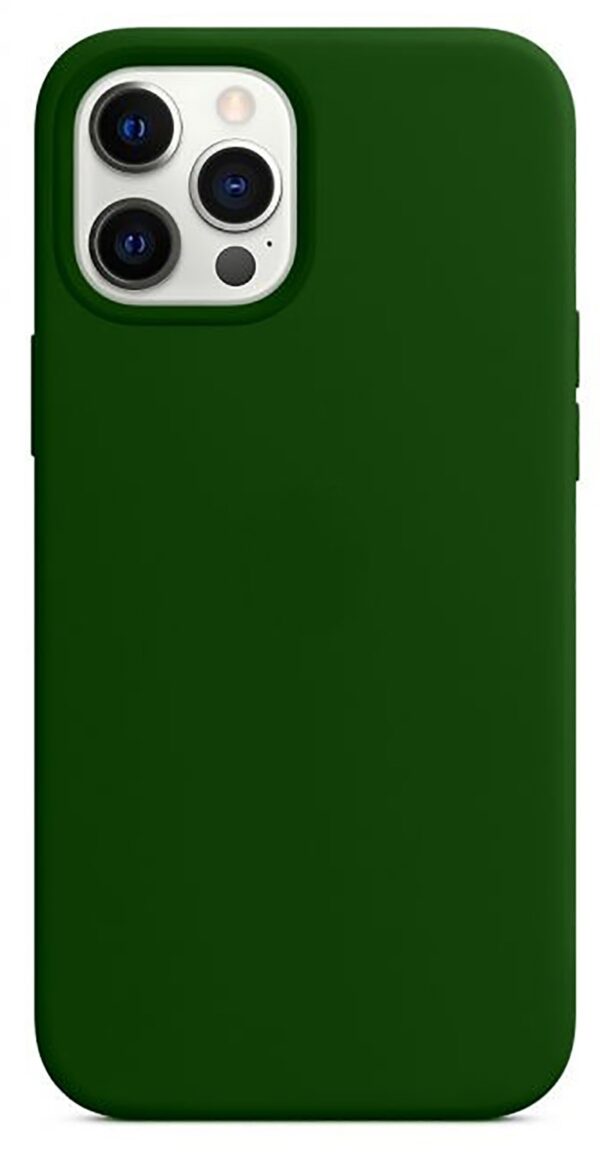 Forcell iPhone 12 Pro Max Soft Touch Θήκη Σιλικόνης - Green