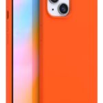 Forcell iPhone 14 Soft Touch Θήκη Σιλικόνης - Orange