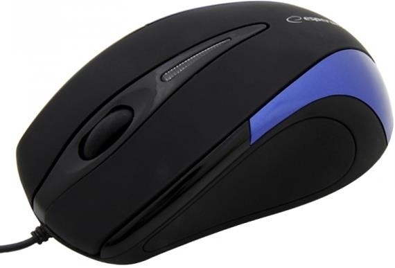Esperanza Ενσύρματο Ποντίκι 3D Optical Mouse Sirius EM102B Black - Blue (5905784767048)