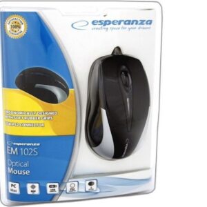 Esperanza Ενσύρματο Ποντίκι 3D Optical Mouse Sirius EM102S Black - Silver (5905784767031)