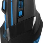 Esperanza Wolf Gaming Ποντίκι Ενσύρματο Μαύρο / Μπλε 7 Keys 2400dpi EGM201B