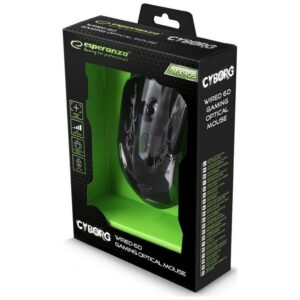Esperanza Ενσύρματο Οπτικό Ποντίκι 6D Gaming USB MX405 Cyborg EGM405 Black (5901299925461)