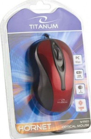 Esperanza Titanum Hornet 3D Wired Ενσύρματο Ποντίκι Κόκκινο (5905784769004)