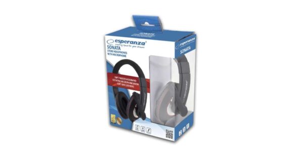 Esperanza Sonata Over Ear Gaming Headset με σύνδεση 2x3.5mm
