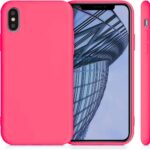 iPhone XS Max Θήκη Σιλικόνης Φούξια Soft Touch Silicone Rubber Soft Case Fuchsia
