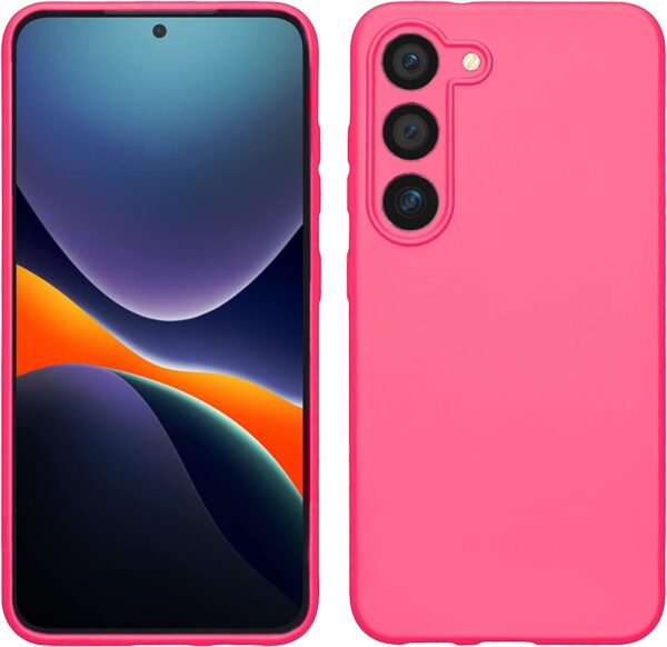 Samsung Galaxy S23 Plus 5G Θήκη Σιλικόνης Φούξια Soft Touch Silicone Rubber Soft Case Fuchsia