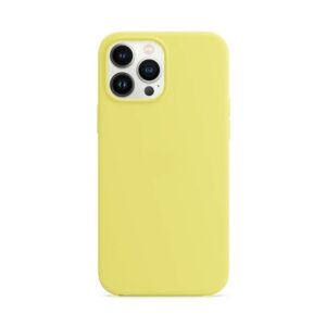 Forcell iPhone 13 Pro Max Soft Touch Θήκη Σιλικόνης - Yellow